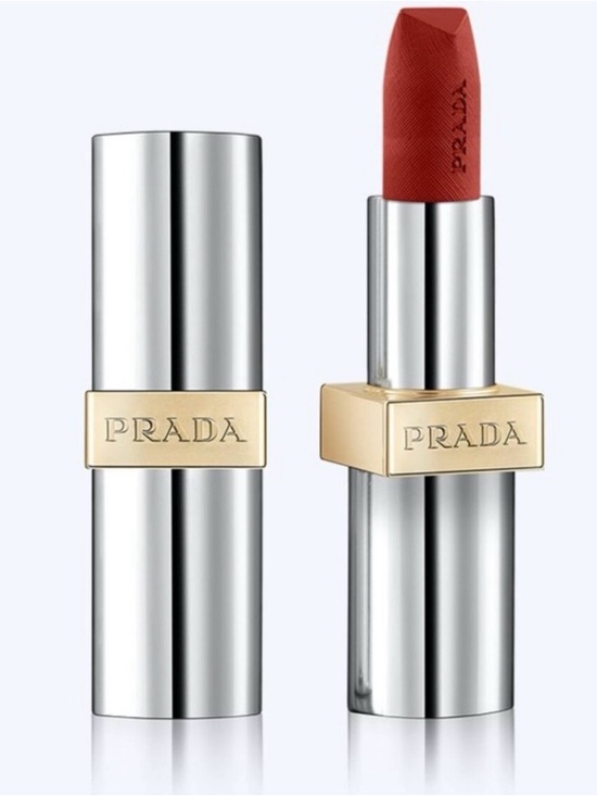 Prada Other - Prada Monochrome Hyper Matte 077 Arancio Lipstick Refillable Magnetic Case
